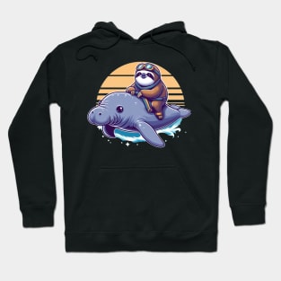 Manatee Sloth Hoodie